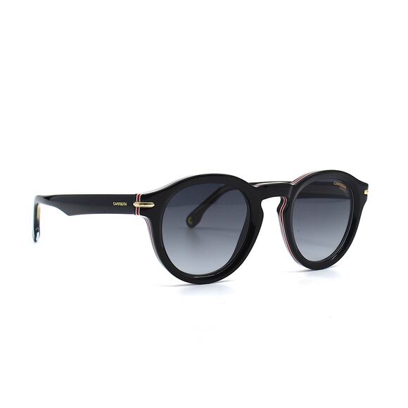 NEW CARRERA 306/S BLACK GREY GRADIENT ROUND AUTHENTIC SUNGLASSES - Picture 1 of 12